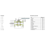 Кран шаровый фланцевый трехсоставной нержавеющий (3PC), AISI304 DN15 (1/2"), (CF8), PN16