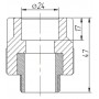 Муфта Kalde 3222-nmo-250c00 25х3/4