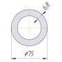 Труба полипропиленовая Kalde PN10 75х6,8 (штанга: 4 м)