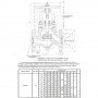 Клапан запорный сталь 15с65нж Ду 150 Ру16 Тмакс=425 оС фл Россия
